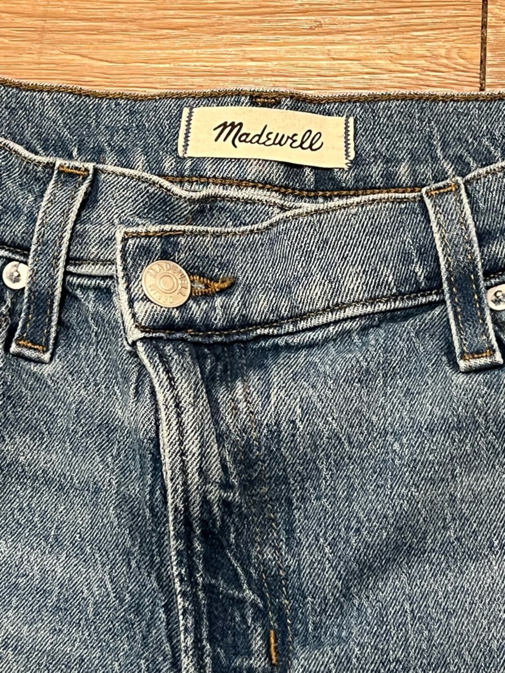 Madewell Women’s The Perfect Vintage Wide-Leg Crop Jeans - GREAT CONDITION - Picture 4 of 9